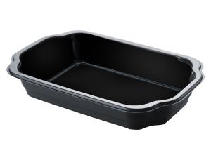 Duni Duniform avPP 250x159x55mm Svart Take-away-plastbrett 1,4 L (225 stk) 